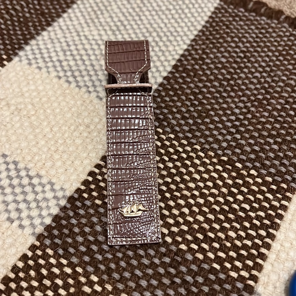 Brahmin Leather luggage Tag